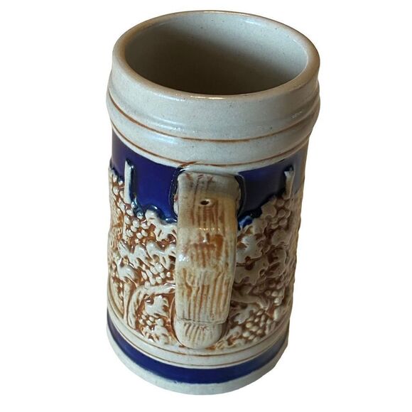 Vtg German Beer Stein LORELEY- 4 3/4” tall-HANDPAINTED No Lid - Picture 5 of 11